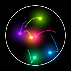 Bouncing Balls Inside a Circle