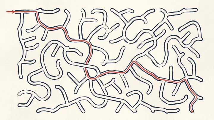 Hand-drawn Maze Generator